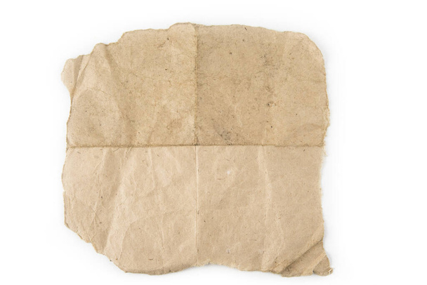 Régi, régi, üres papír. Textúra koncesszió hátterekhez - Fotó, kép