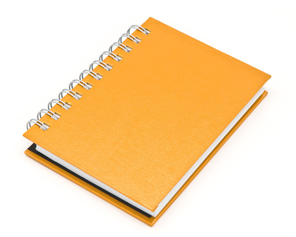 stapel van ringbanden boek of bruin notebook - Foto, afbeelding