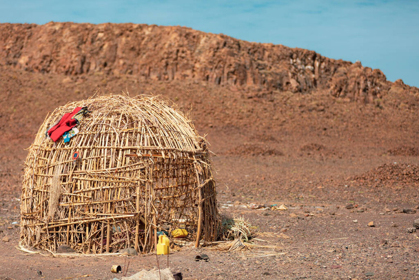 rybářská vesnice neaby jezera Turkana, Keňa - Fotografie, Obrázek