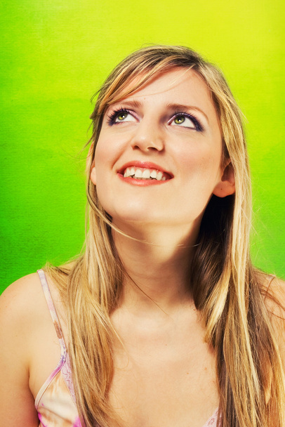 Beautiful blonde smiling - Foto, Bild