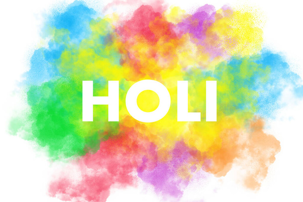 Holi abstract colorful background - Foto, afbeelding