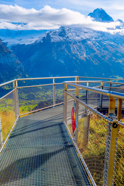Cliff Walk Grindelwaldban Első, Svájc - Fotó, kép