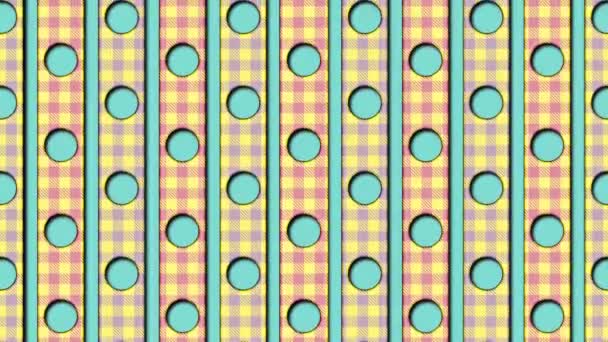 retro animated pattern 3d render animation - Footage, Video