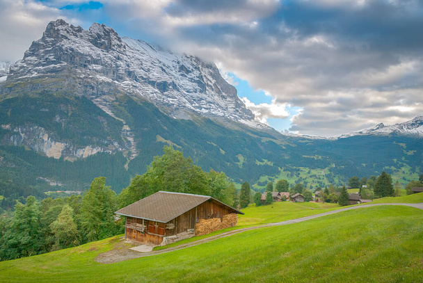 Mooi dorpje Grindelwald, Zwitserland - Foto, afbeelding