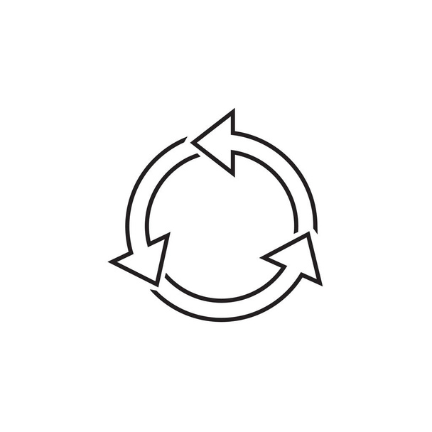 Flechas círculo plantilla infografía gráficos pie línea icono
. - Vector, Imagen