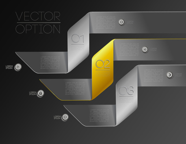 Design elements for options - Vector, Imagen