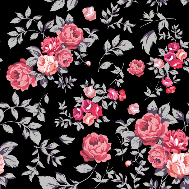 Rose patrón sin costura - Vector, Imagen