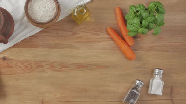Dish With Carrots - Materiał filmowy, wideo