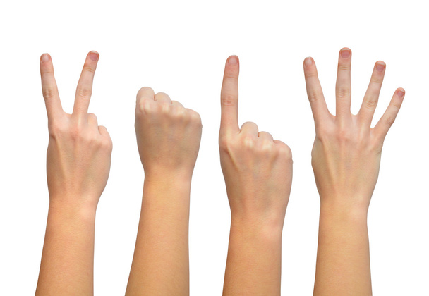 Руки, формирующие номер 2014
 - Фото, изображение