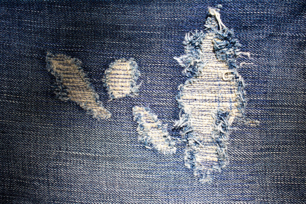 Denim blue jeans, Close up & Macro shot, Abstract textile texture background, - Fotografie, Obrázek
