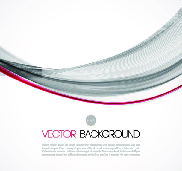 Vector illustration Abstract colorful transparent wave. EPS 10. Abstract transparent fractal wave template  background brochure design - Вектор, зображення
