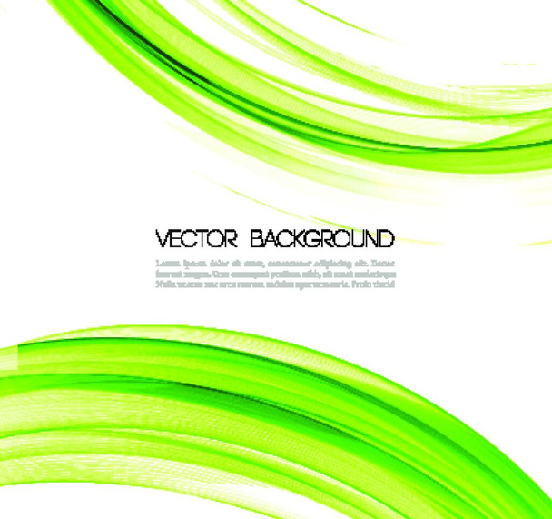 Vector Abstract green lines background. Template brochure design. Vector Abstract lines background. Template design - Vektor, kép