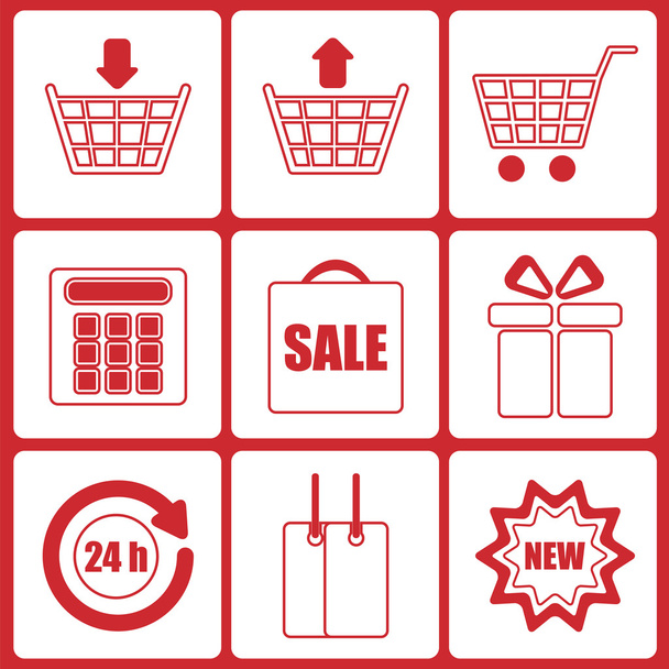 Shopping icons.set di icone per shop.vector online
 - Vettoriali, immagini