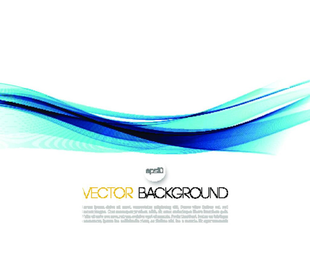 Abstract vector background, blue waved lines for brochure, website, flyer design.  illustration eps10 - Vector, afbeelding