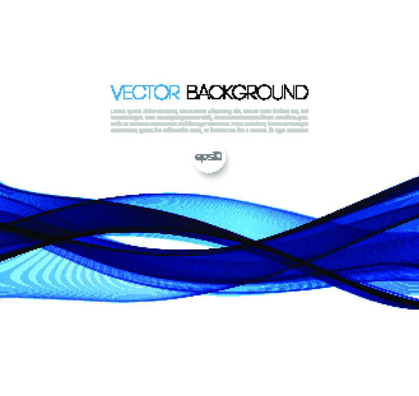 Abstract vector background, blue waved lines for brochure, website, flyer design.  illustration eps10 - Wektor, obraz