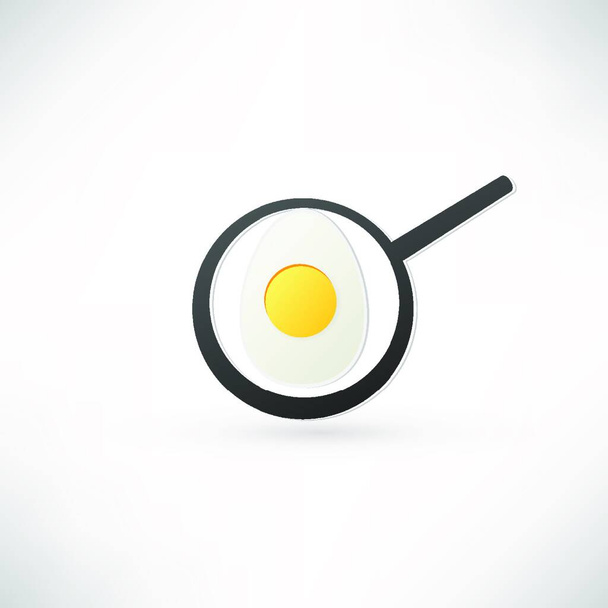 egg on white background - Vector, Imagen