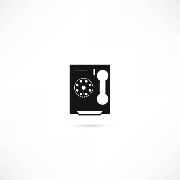 Telephone vector icon isolated - Вектор,изображение