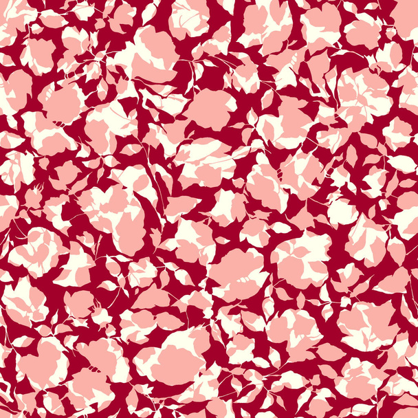 Seamless vector pattern of a beautiful flower, - ベクター画像