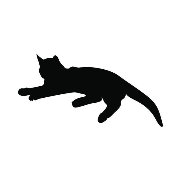 Cat Silhouette. Smooth and Clear. Vector Illustration. - Vecteur, image