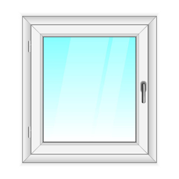 White PVC vector window isolated on white background - Vettoriali, immagini