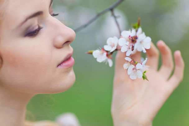 woman in spring - Photo, Image