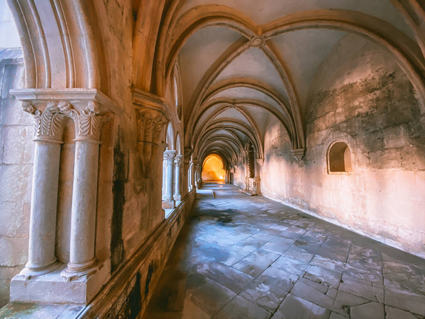 Alcobaca monastery in Portugal western Europe - Fotoğraf, Görsel