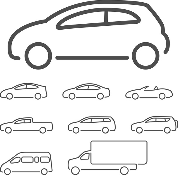 Векторний набір значків автомобіля
 - Вектор, зображення