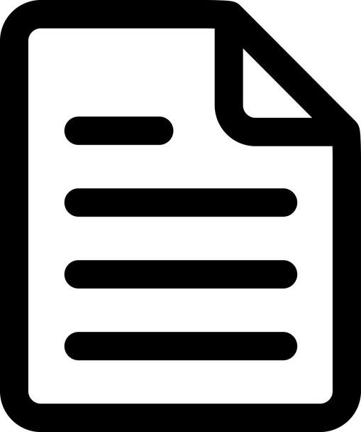 Vector Text Document Icon Symbol - Vector, Image