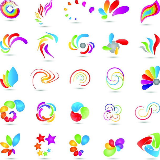 spirals collection,logo,multimedia - Vector, Image