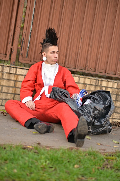 schlechter Weihnachtsmann im Punk-Stil - Foto, Bild