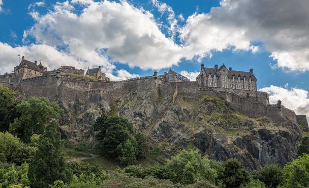Zamek na skale zamek w Edynburgu - Zdjęcie, obraz