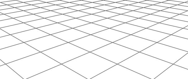 Абстрактный пейзаж. Векторная перспектива. 3d mesh - Вектор,изображение