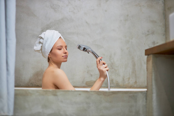 young beautiful woman take bath - Fotó, kép