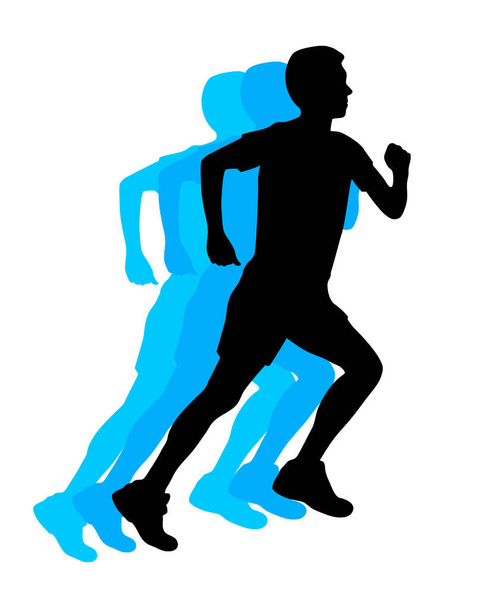 abstract running sport graphic in vector quality - Vector, Image