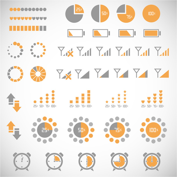 Indicators collection - Vector, Image