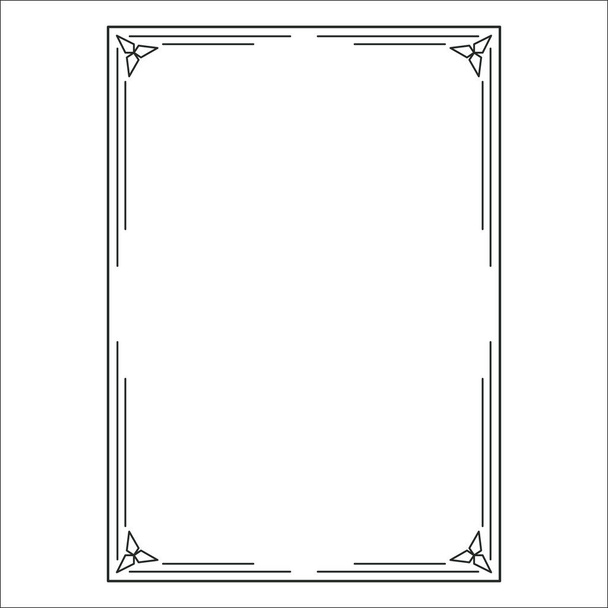 vector image, decorative ornamental frame, original design - Vector, Image