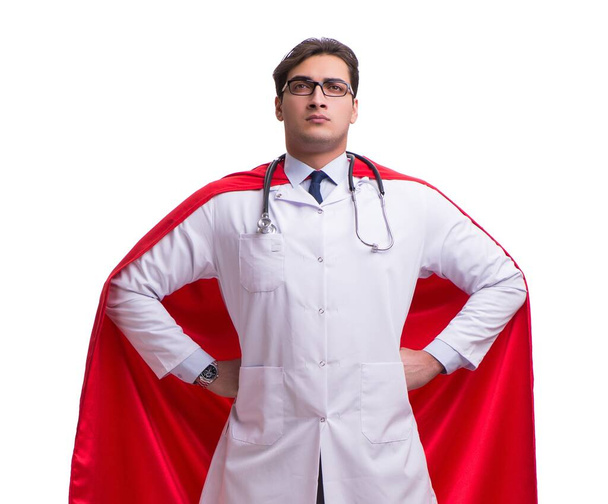 Super hrdina doktor izolované na bílém - Fotografie, Obrázek