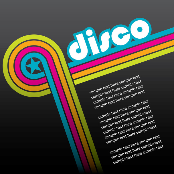 Abstract disco background - Vector, Image