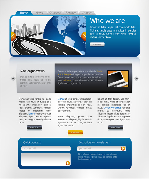 Web sitesi tasarım şablonu - Fotoğraf, Görsel