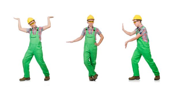 Industrial worker isolated on the white background - Photo, image