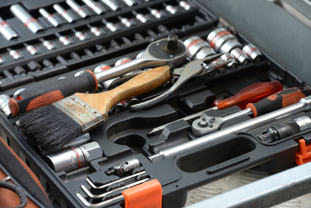 Caixa de ferramentas de garagem
 - Foto, Imagem