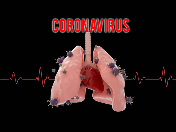Microbiologie cellulaire virale infléchie dans les pattes, concept de coronavirus
 - Photo, image