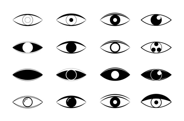 Icone degli occhi. Occhi umani
. - Vettoriali, immagini