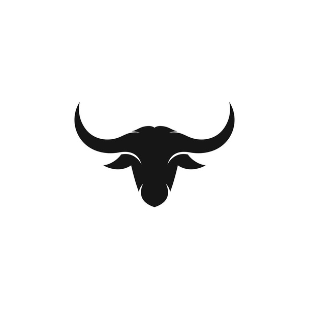 Bull cabeça logotipo vetor ícone ilustração design
  - Vetor, Imagem