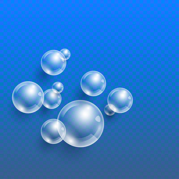 Fond avec bulles transparentes. Illustration vectorielle
 - Vecteur, image