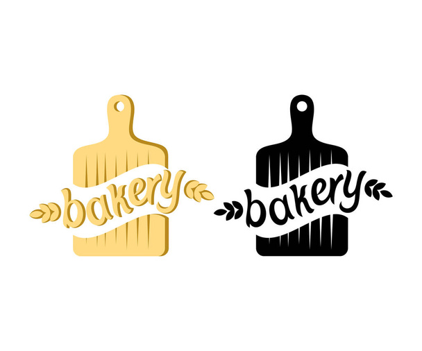 Bakery, bakehouse and bake shop, logo design. Food, confectionery, sweet-shop and pastry-shop, vector design and illustration - Vector, Image