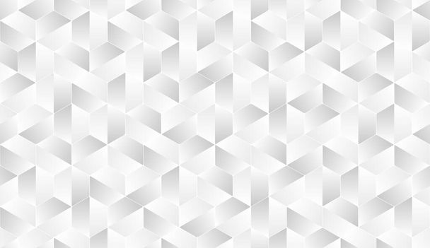 White texture, seamless abstract polygonal cool background - Vector, Image