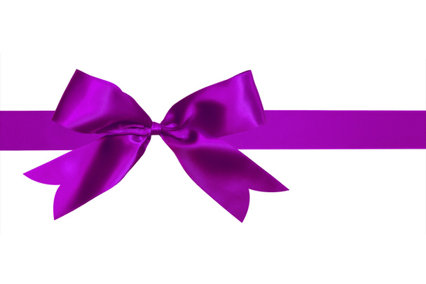 Purple ribbon and bow - Photo, Image