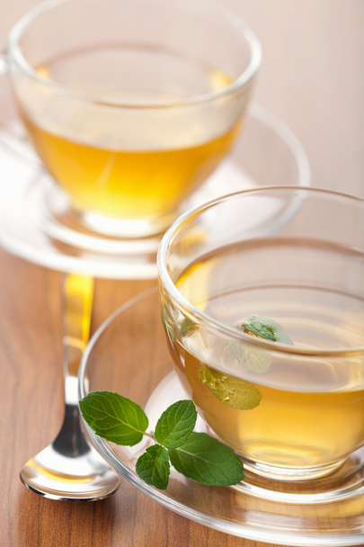 Due tazze di tè verde alla menta
 - Foto, immagini