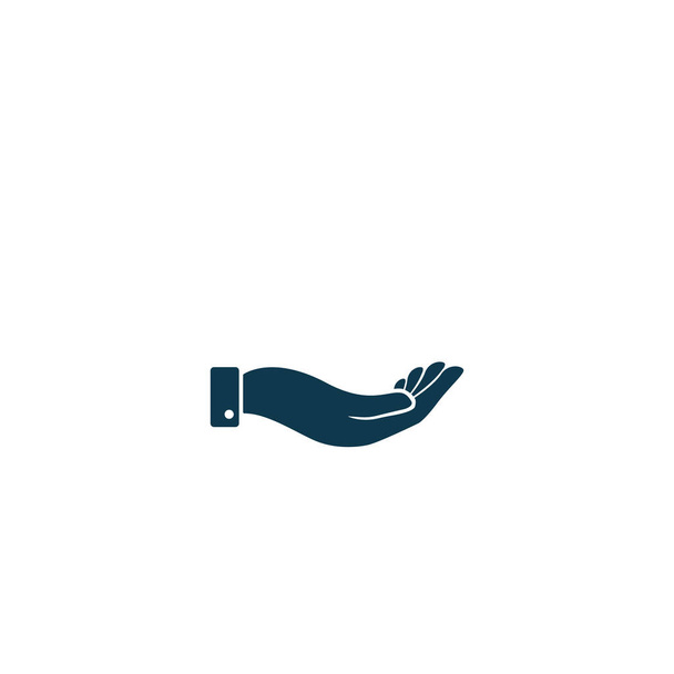 χέρι εικονίδιο διάνυσμα σύμβολο σημάδι επίπεδη σχεδίαση στυλ σε λευκό φόντο EPS10 - Διάνυσμα, εικόνα